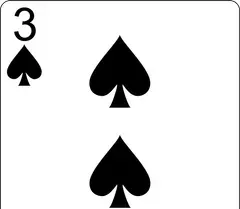 3 de pique